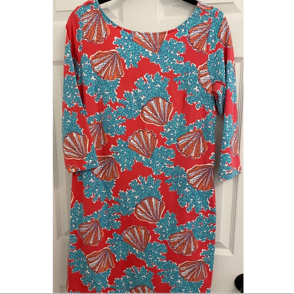Lilly Pulitzer Coral Print Teeshirt Dress